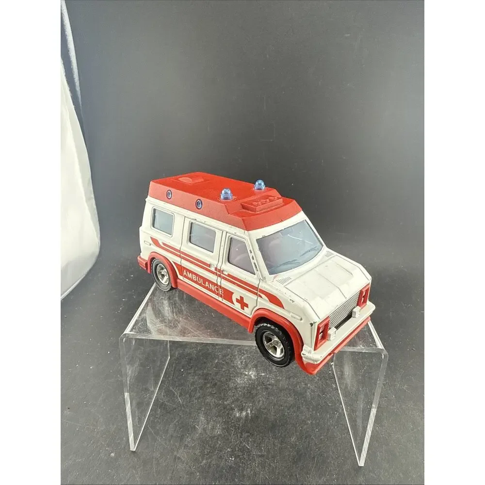 Vintage Majorette Ambulance 1:36 Diecast Made in France Red White